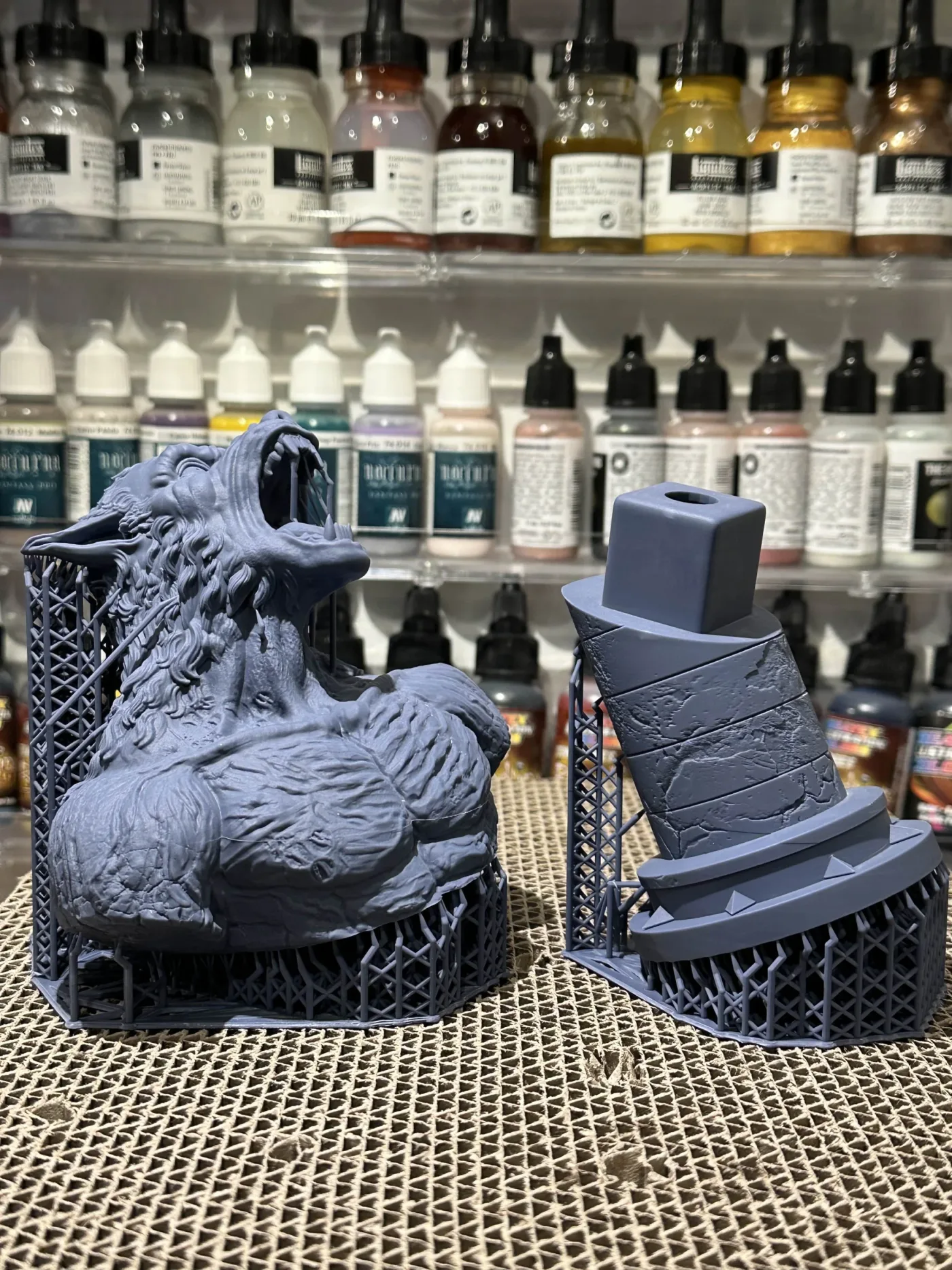 Werewolf bust, straight off the plate