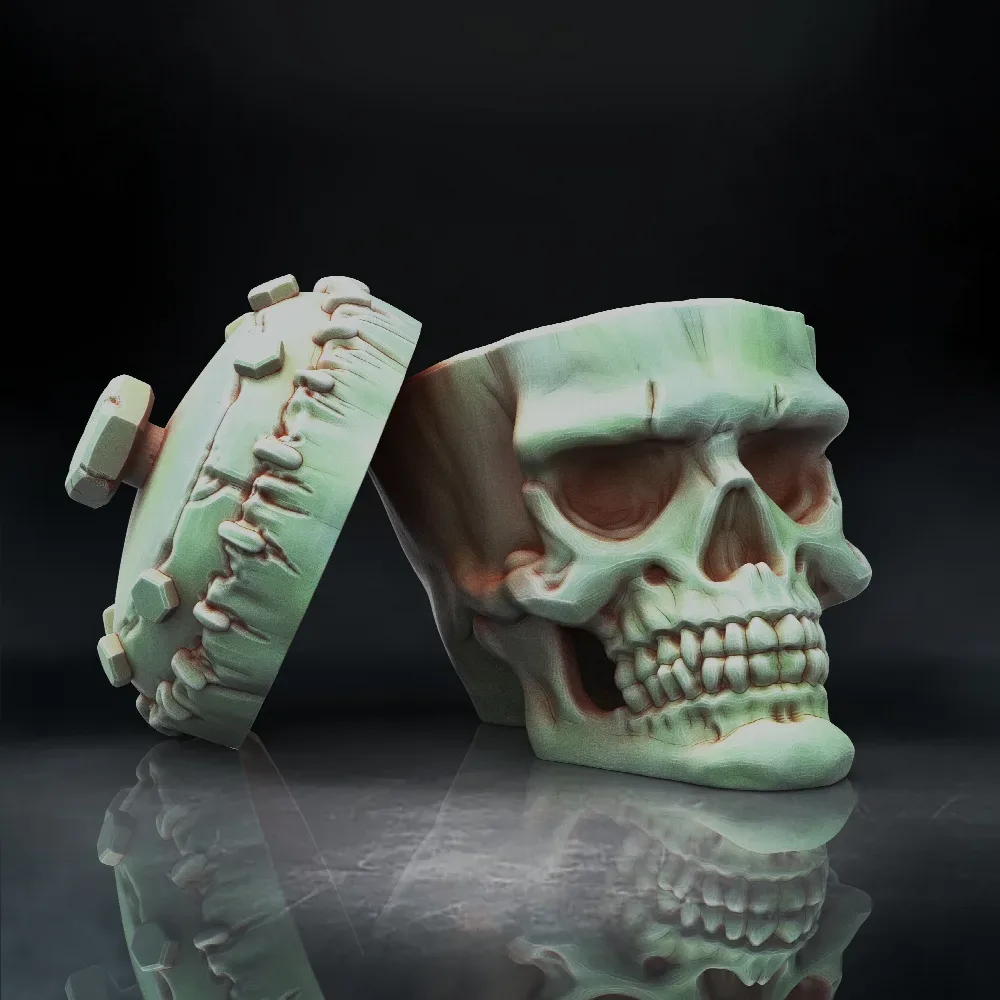 Frankenstein Monster Skull Bowl