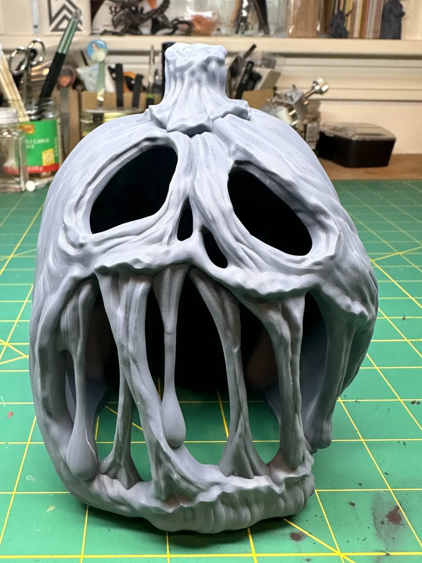 Screaming Pumpkin, the finished test print