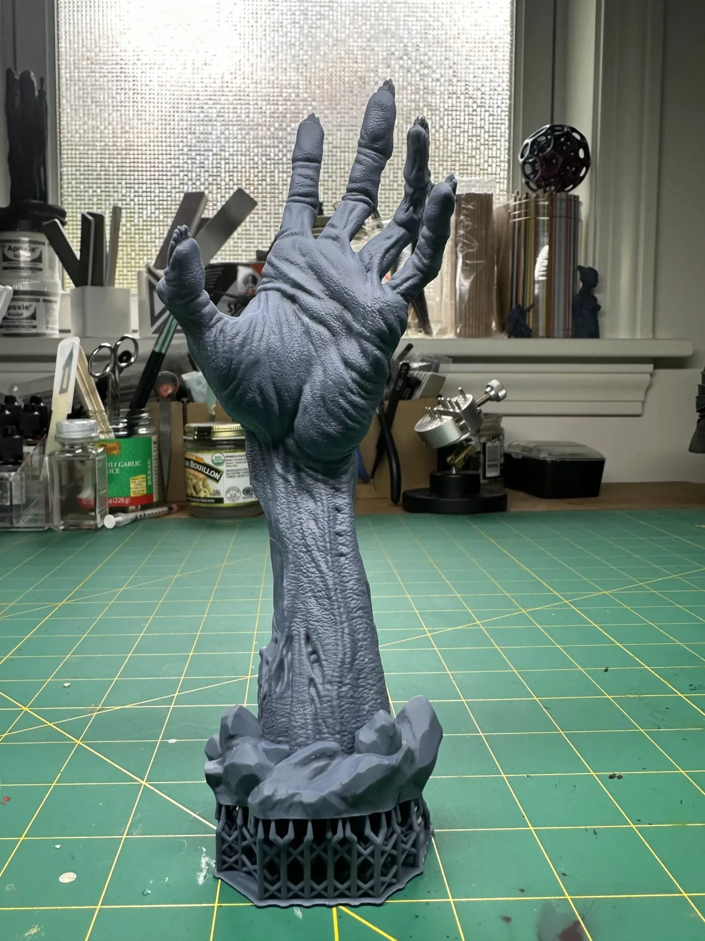 Zombie Hand, straight off the plate