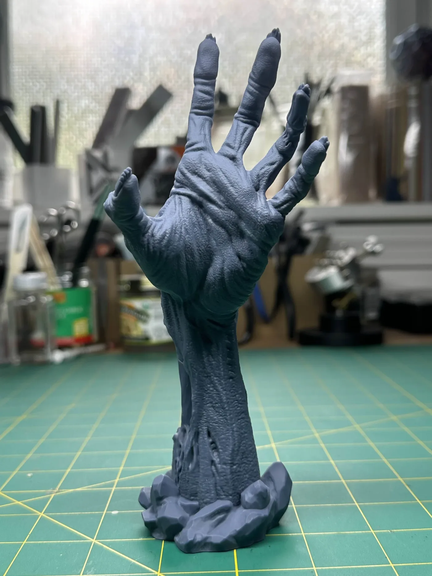 Zombie Hand, the finished test print