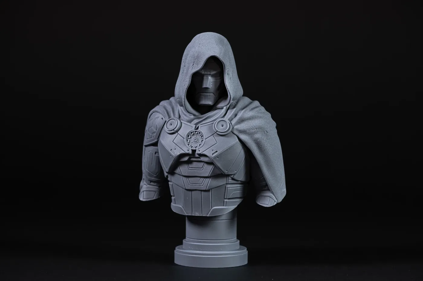 Iron Doom bust, printed in resin