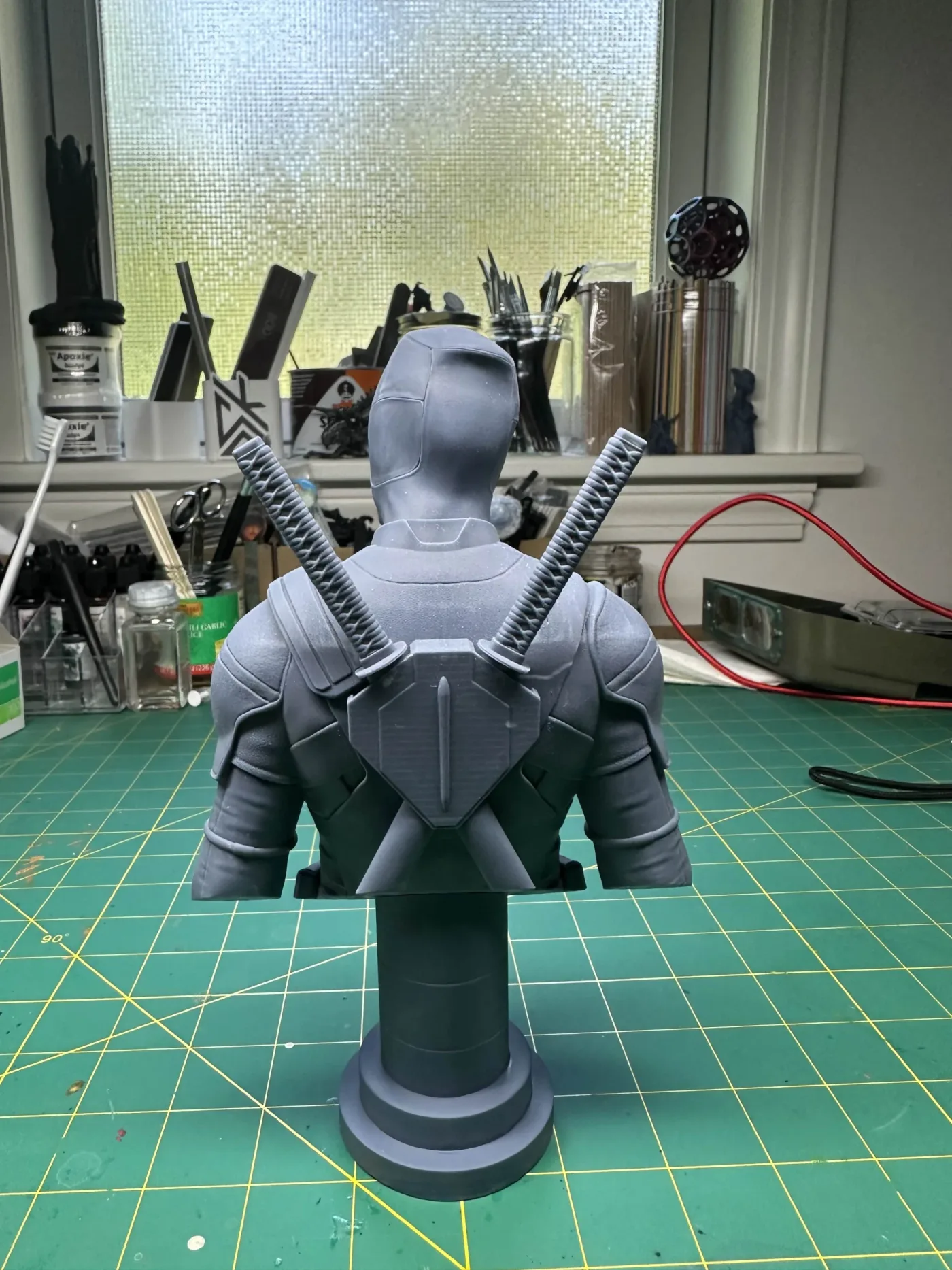 Deadpool bust, the finished test print