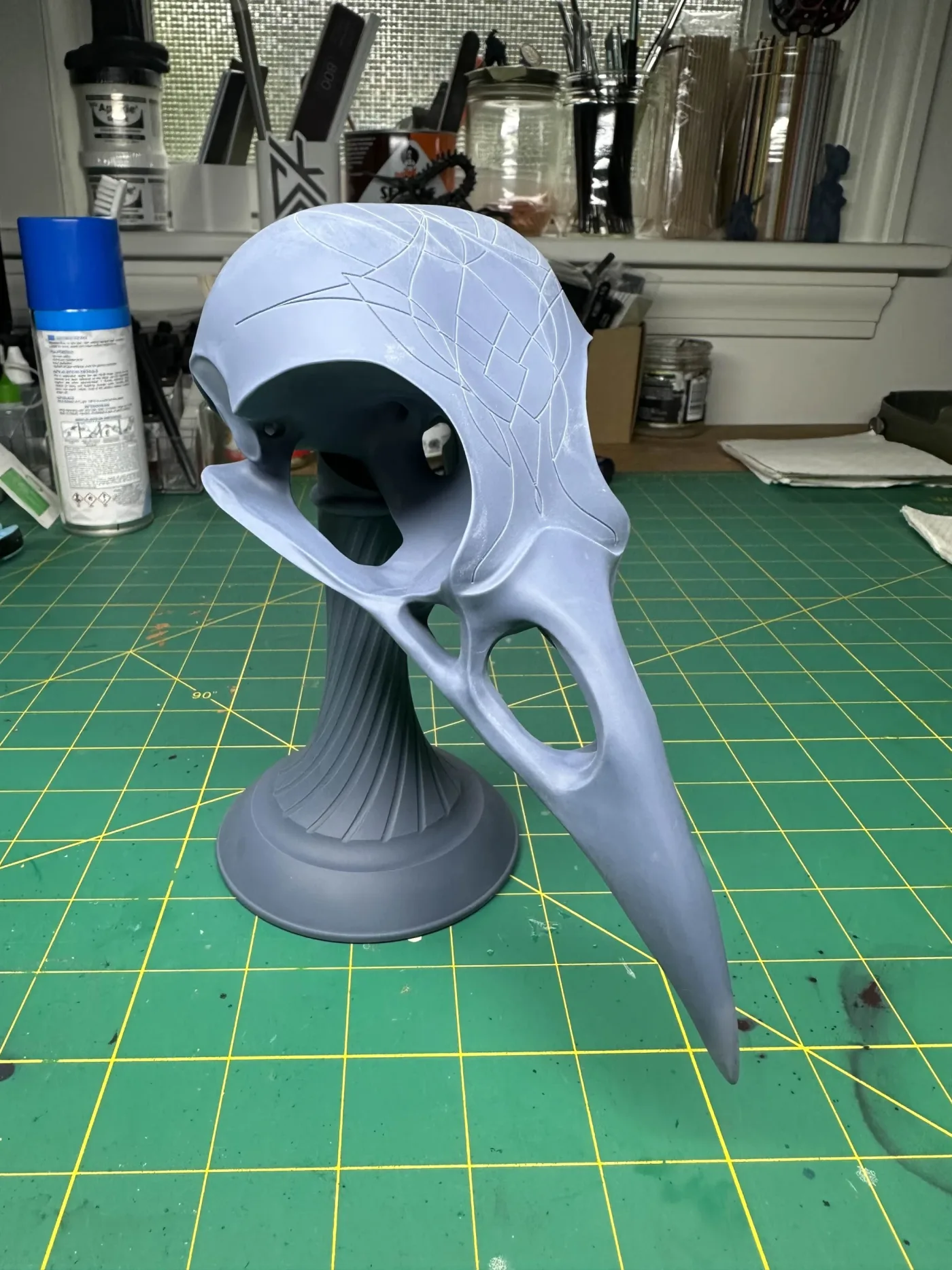 Crow Skull, the finished test print