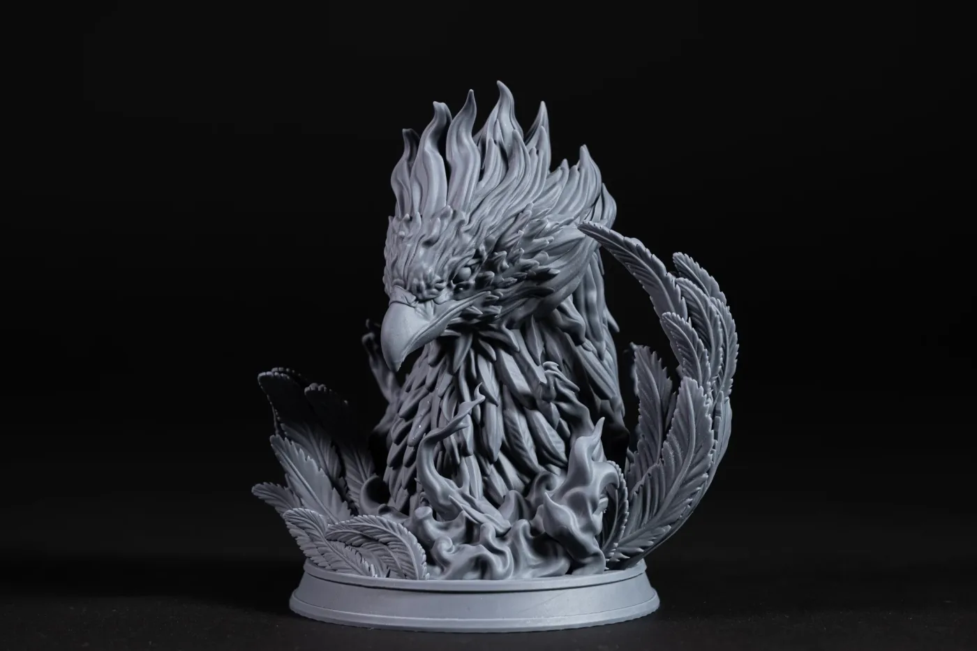 Phoenix bust, printed in resin