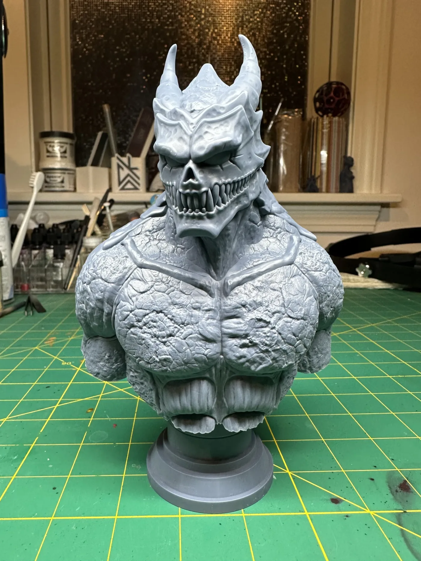 Kaiju 8 bust, the finished test print