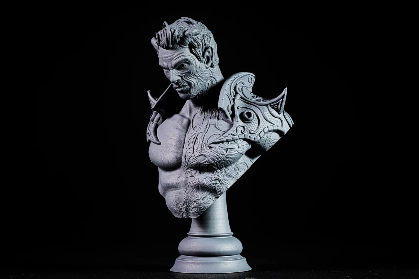 Fallen, printed in resin