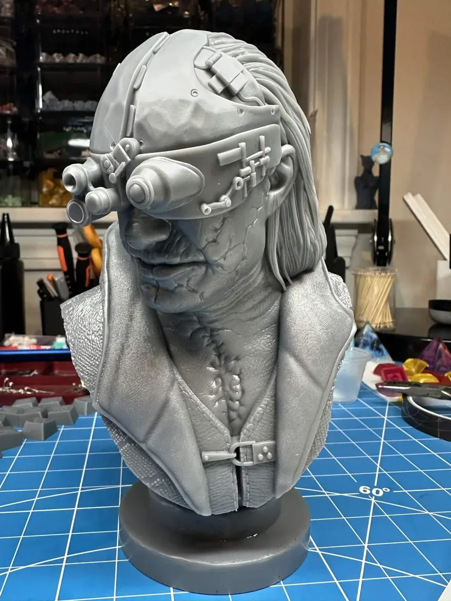 Victor Gideon bust, the finished test print