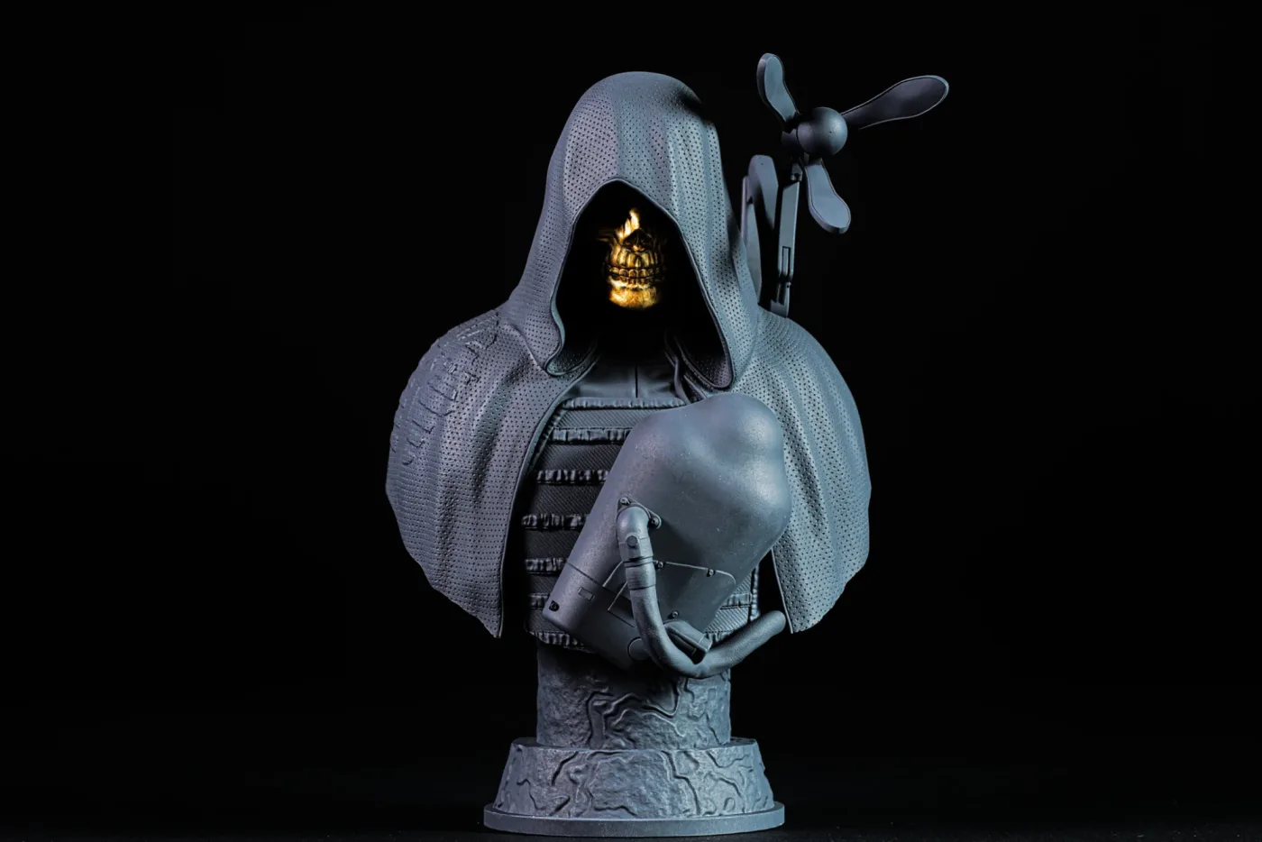Higgs bust, printed in resin