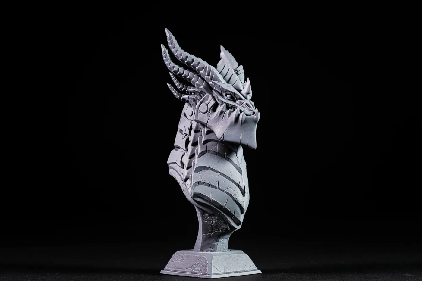 Deathwing bust, printed in resin