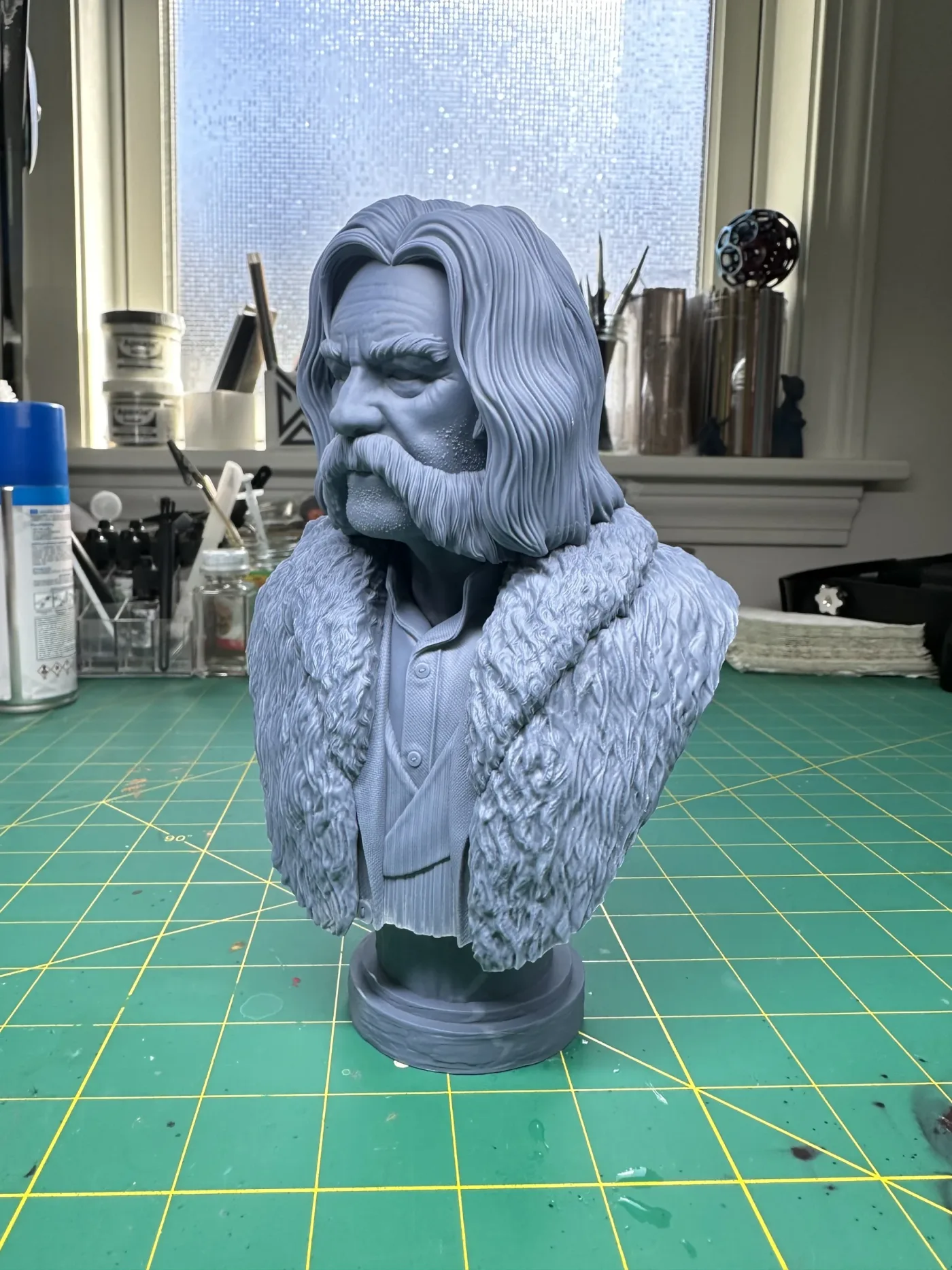 John The Hangman Ruth bust, the finished test print