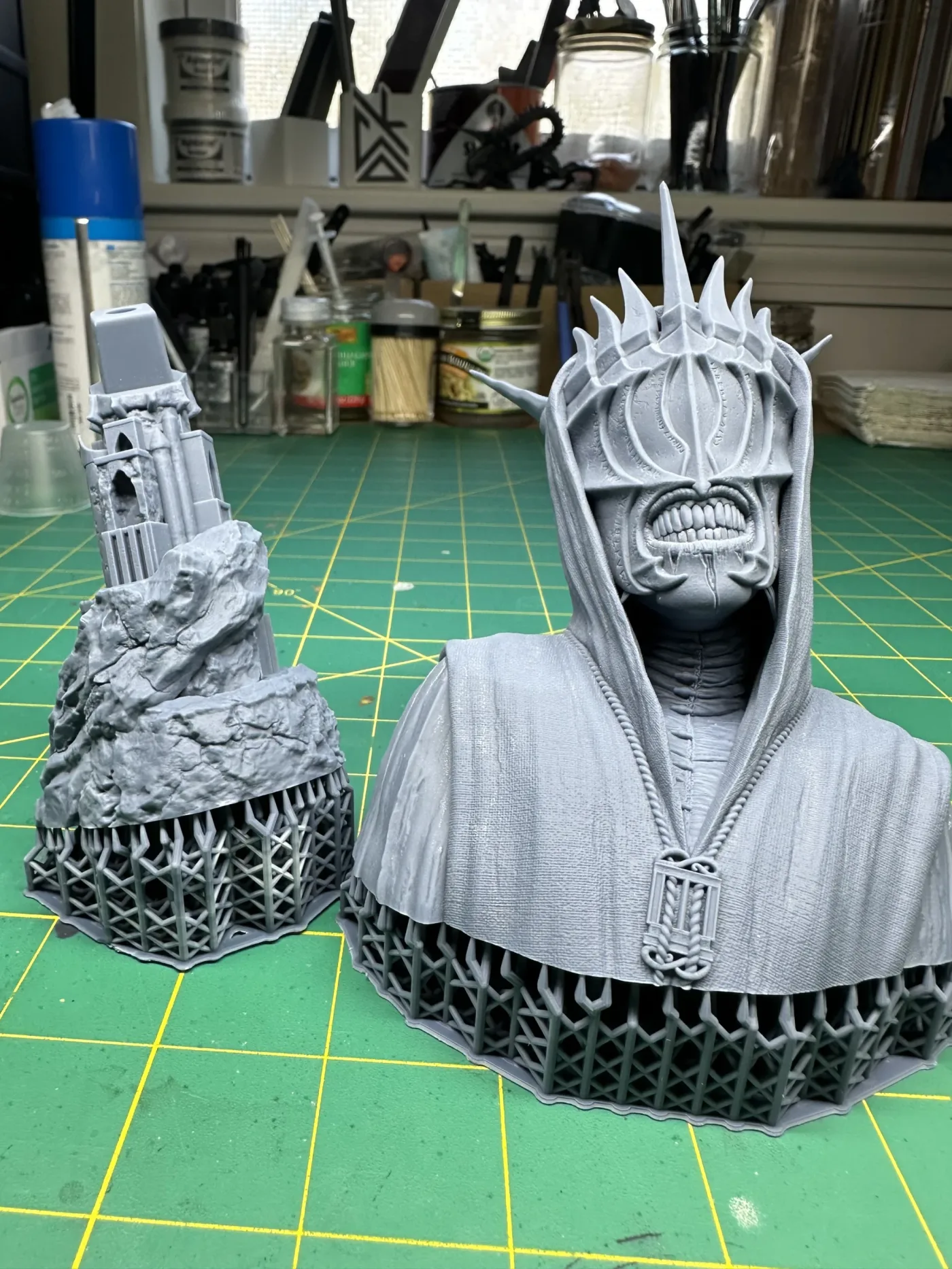 Mouth of Sauron bust, straight off the plate