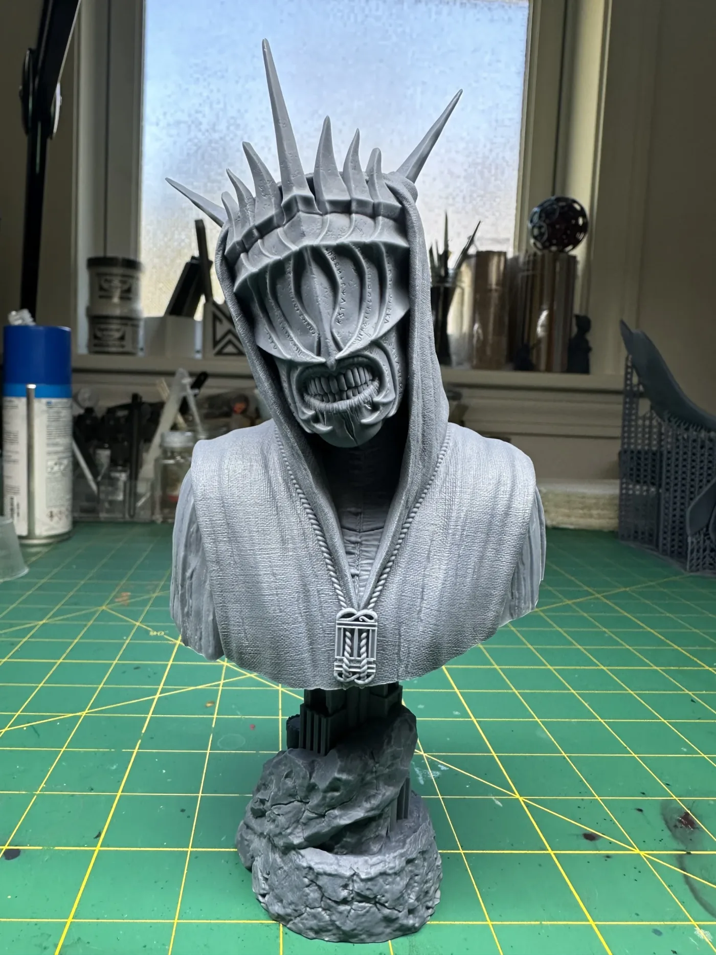 Mouth of Sauron bust, the finished test print