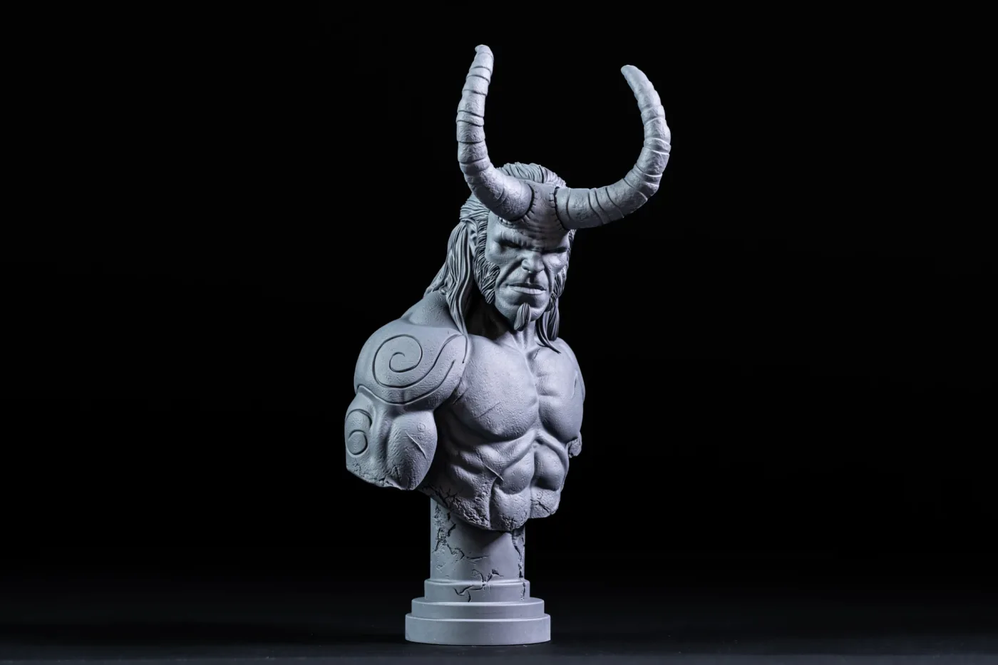 Hellboy bust, printed in resin