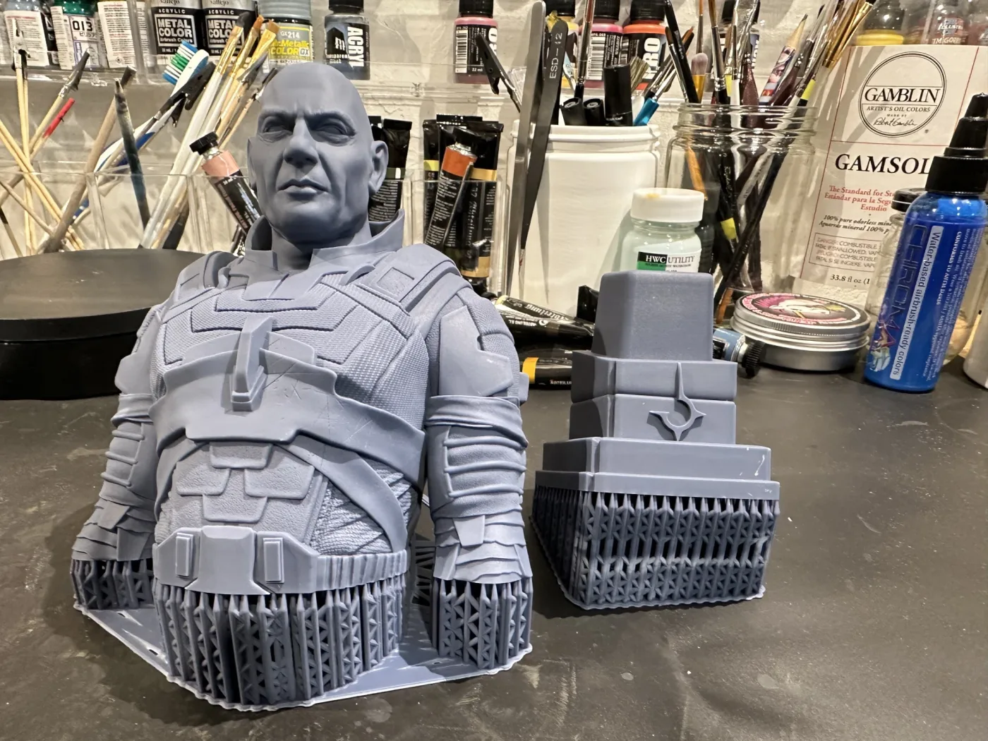 Count Glossu Rabban bust – Dune, straight off the plate