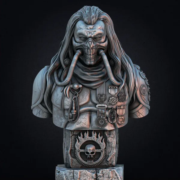 Immortan Joe bust – Mad Max, 3D printable bust