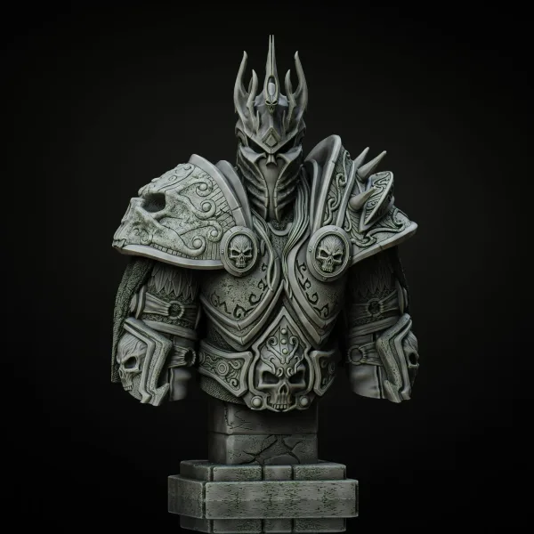 Lich King bust – WoW, 3D printable bust