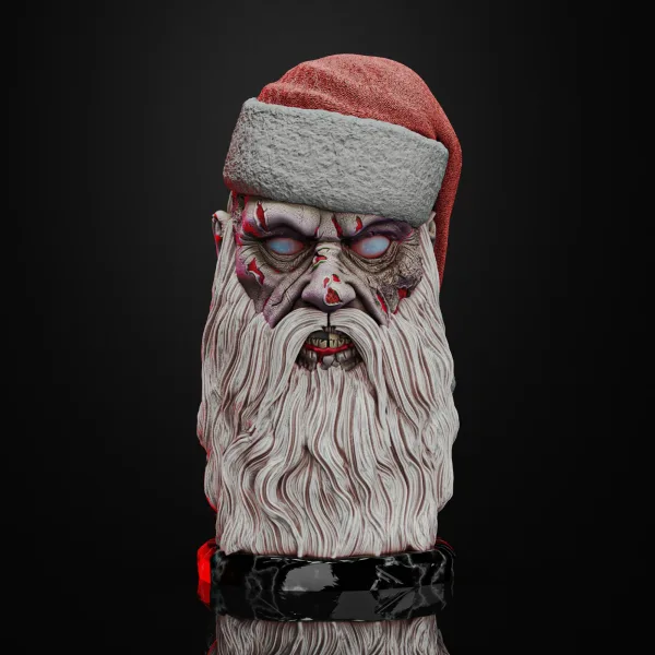 Bad Santa, 3D printable bust