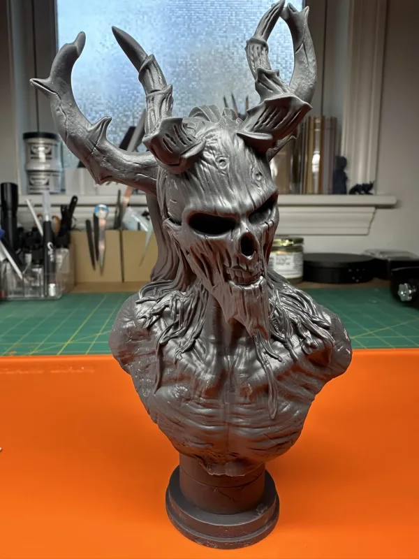Wendigo bust, 3D printable bust