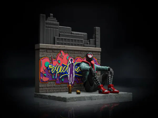 Miles Morales Diorama, 3D printable diorama