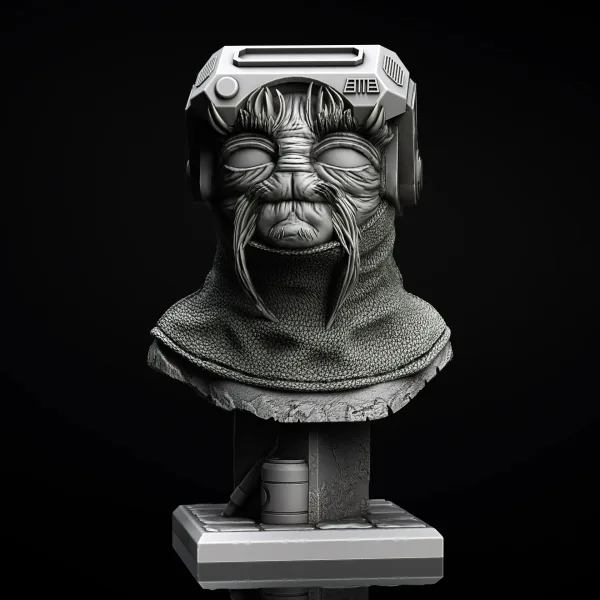 Babu Frik bust, 3D printable bust