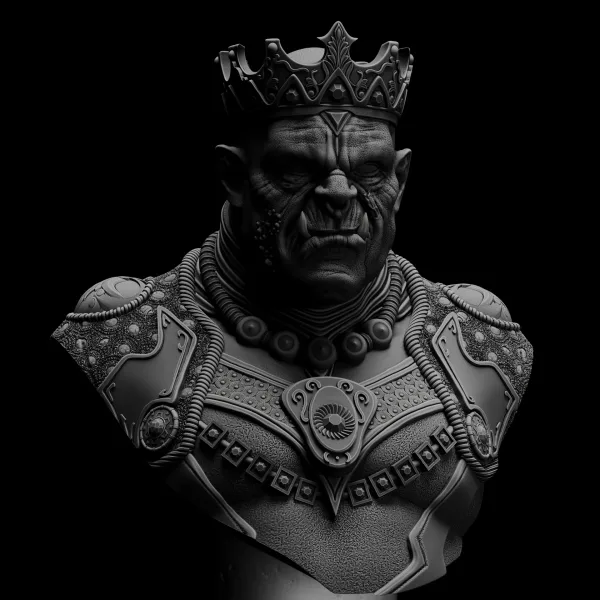 Mammon bust, 3D printable bust