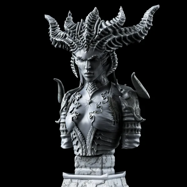 Lilith Bust, 3D printable bust