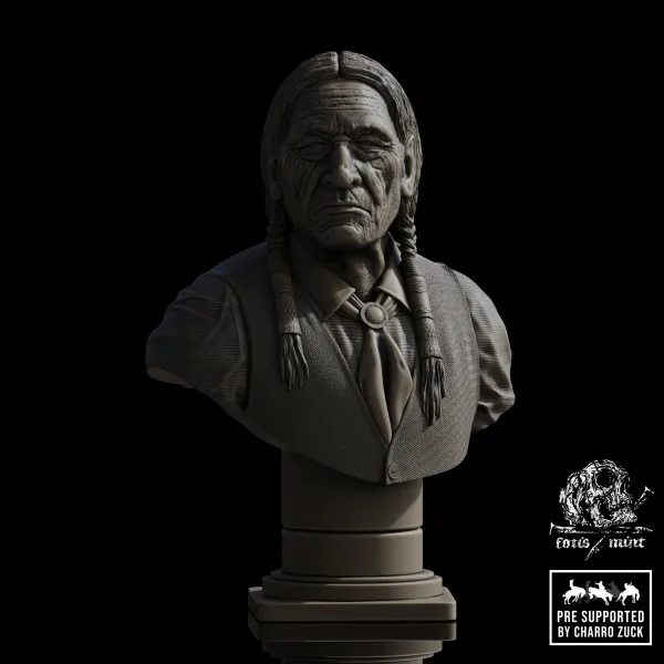 Cheyenne Elder, 3D printable bust