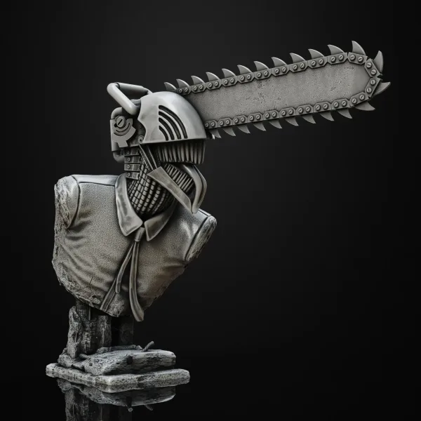 Chainsaw Man bust, 3D printable bust