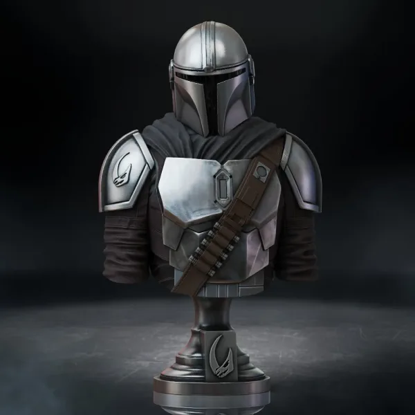 The Mandalorian bust, 3D printable bust