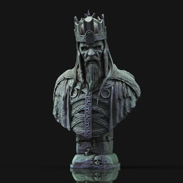 King of the Dead, 3D printable bust