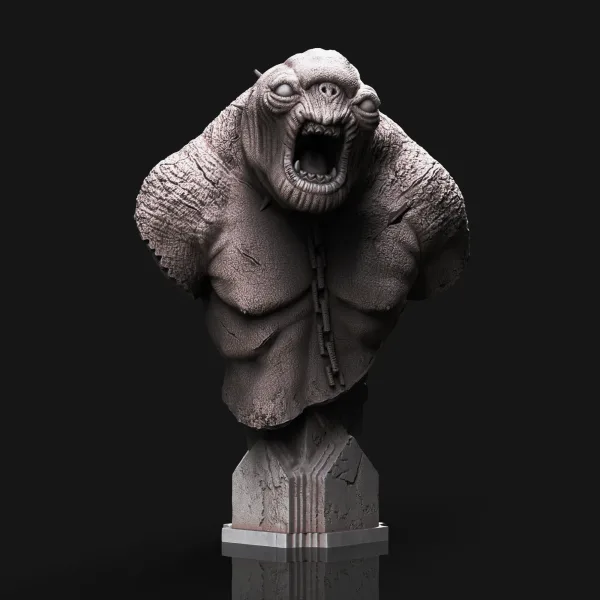 Cave Troll, 3D printable bust