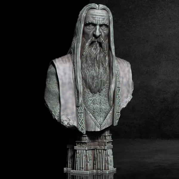 Saruman Bust, 3D printable bust