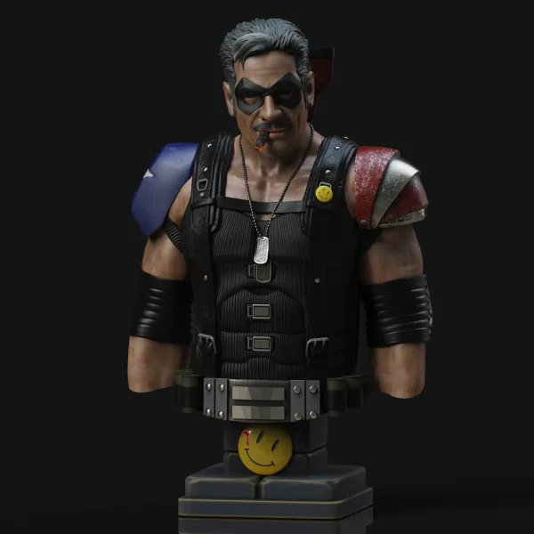 The Comedian Bust – Watchmen, 3D printable bust