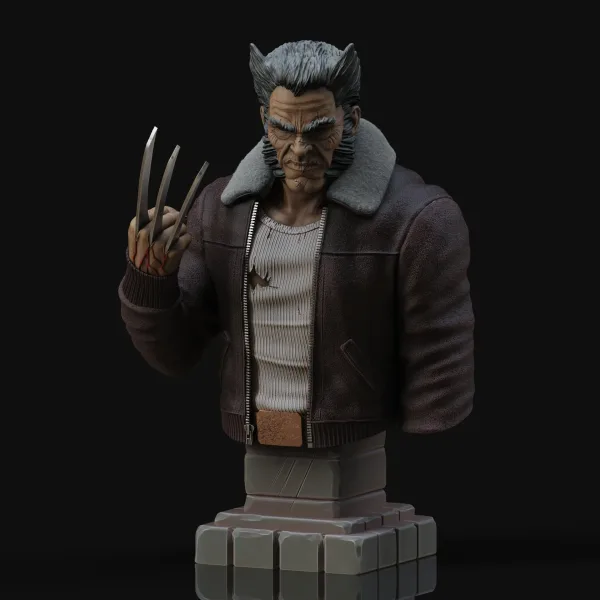 Old Man Logan Bust, 3D printable bust