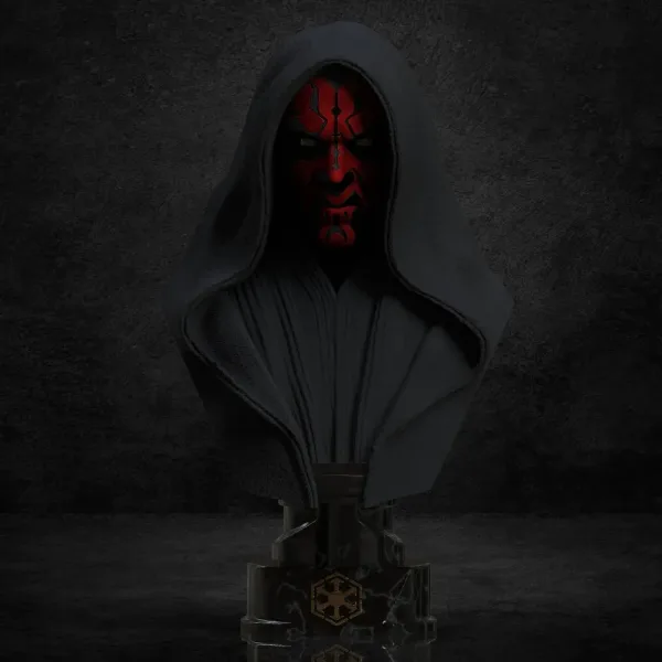 Darth Maul Bust Hooded, 3D printable bust
