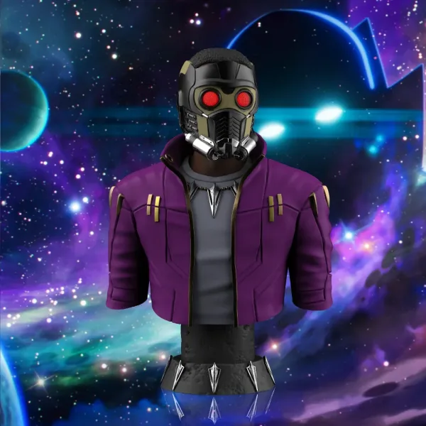 TChalla Starlord, 3D printable bust