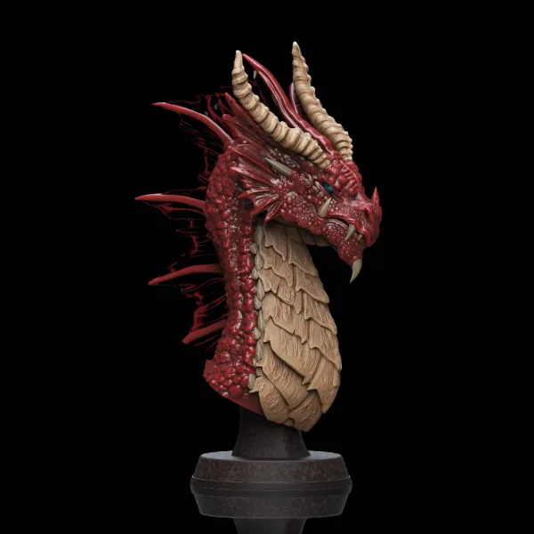 Red Dragon Bust