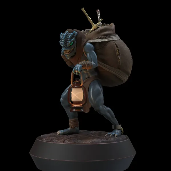 Treasure Goblin, 3D printable miniature
