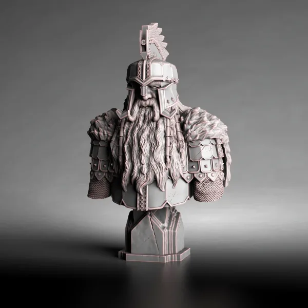 Dain Ironfoot Bust, 3D printable bust
