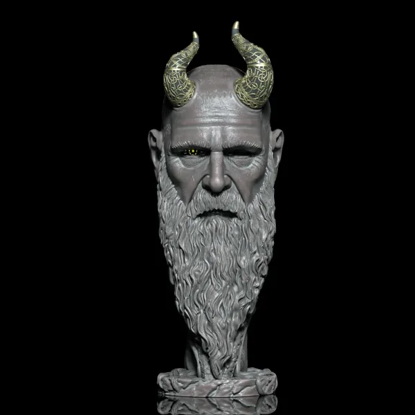 Mimir – God of War, 3D printable bust