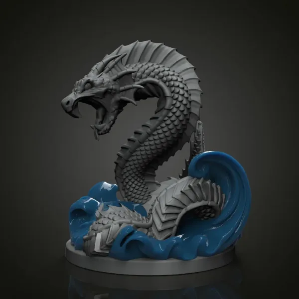 Jormungandr, 3D printable miniature