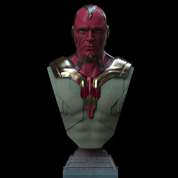 Vision Bust, 3D printable bust