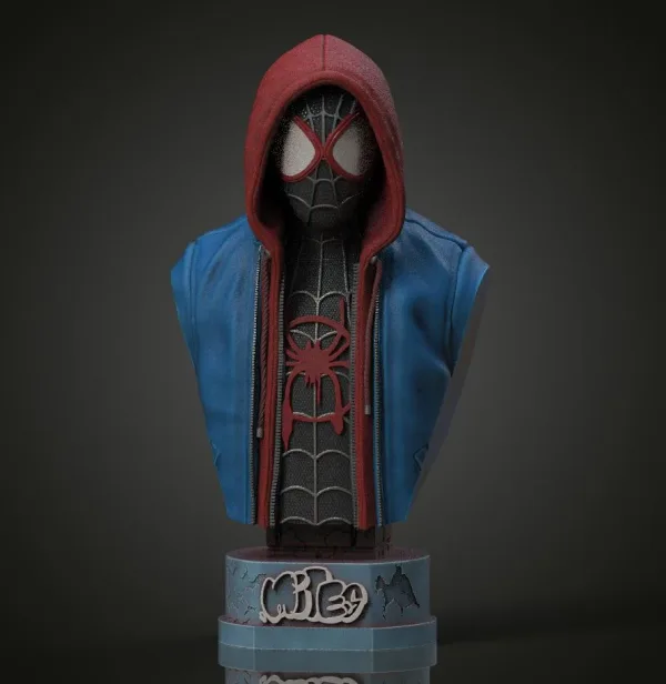 Miles Morales Spiderman, 3D printable bust