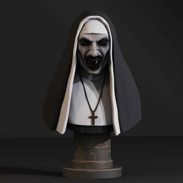 The Nun bust, 3D printable bust