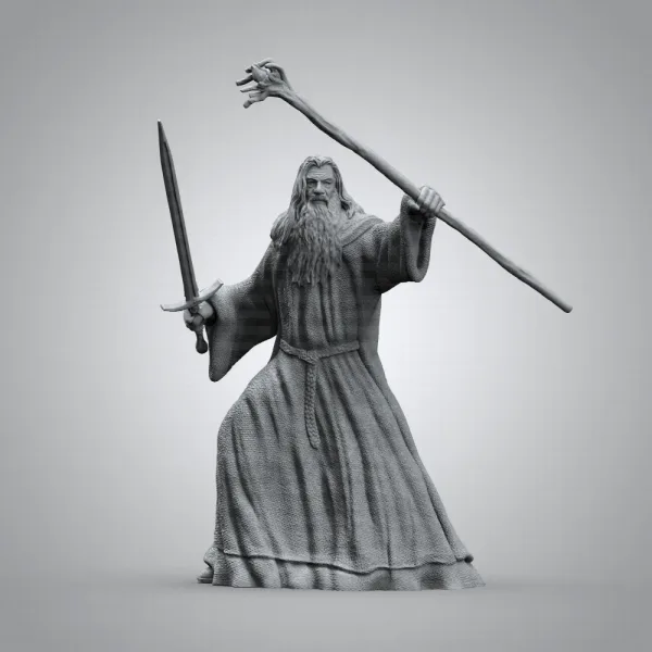 Gandalf Figure – Lord of the Rings, 3D printable figure