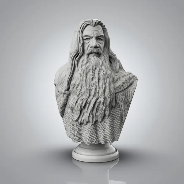 Gandalf Bust – Lord of the Rings, 3D printable bust