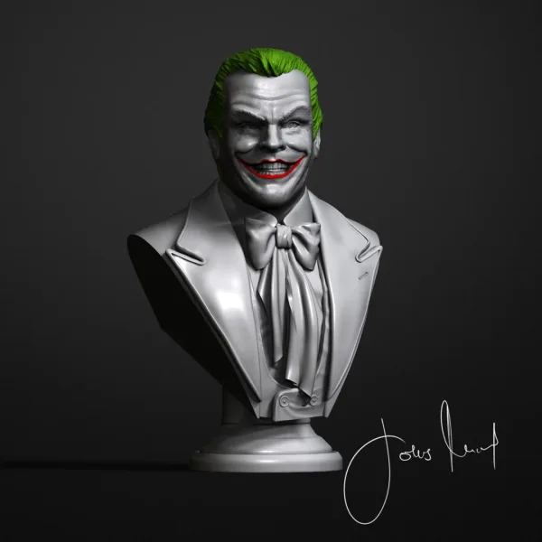Joker (Tim Burton version), 3D printable bust