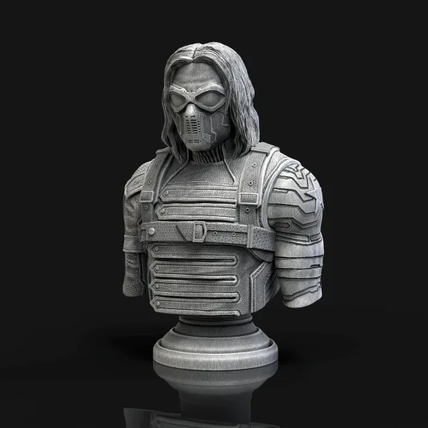 Winter Soldier, 3D printable bust