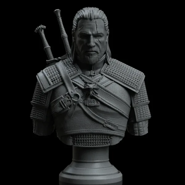 Geralt Of Rivia Bust – The Witcher, 3D printable bust